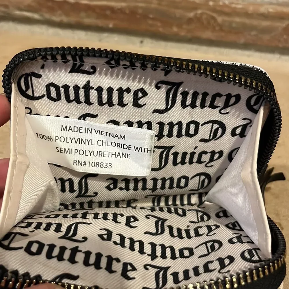 Juicy Couture Heart Crown Bifold Zipper Wallet